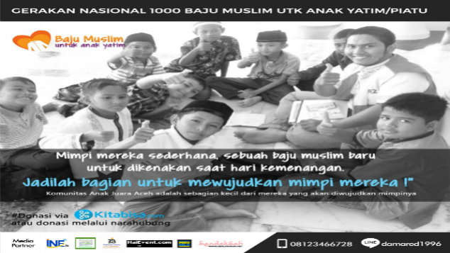 GerakanNasional 1000 Baju Muslim untuk Anak Yatim