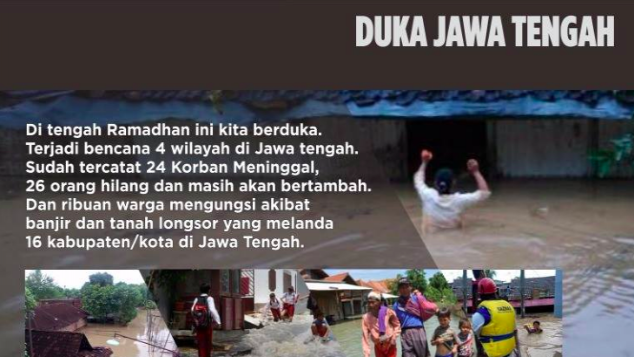 BANTU KORBAN BANJIR BANDANG DAN LONGSOR JATENG