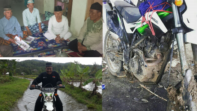 Wakaf Motor Trail untuk Da'i kaki Gunung Halimun