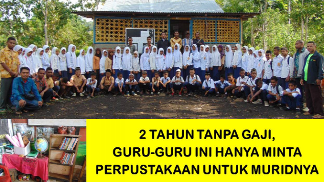 2 TAHUN TANPA GAJI, GURU HANYA MINTA PERPUSTAKAAN