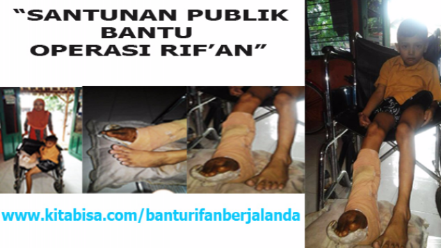 Bantu Rif'an Berjalan dan Bersekolah Lagi