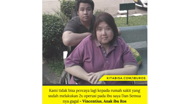 Bantu Ibu Rose Untuk Operasi Kedua Kakinya