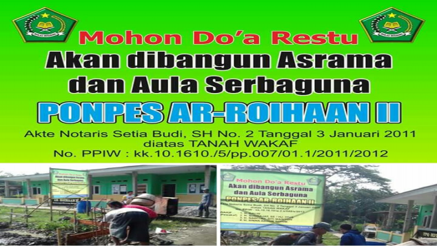 Bantu Pembangunan Asrama Santri Yatim Piatu