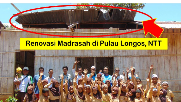 Renovasi Madrasah di Pulau Longos, NTT