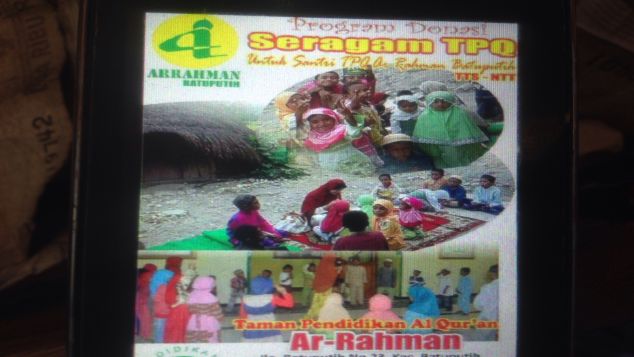 Donasi Seragam TPQ Muslim Pedalaman Timor