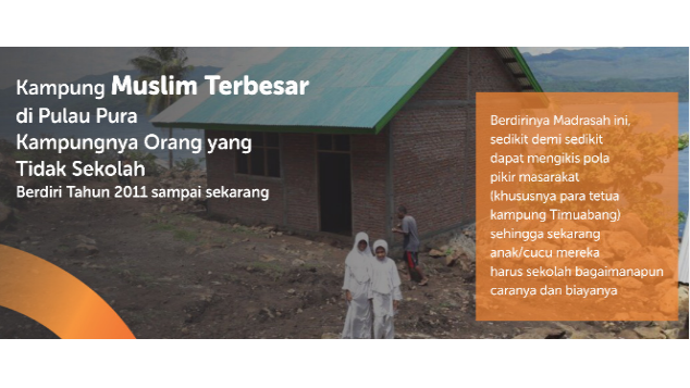 Lengkapi Sarana Madrasah Darussalam, Alor NTT