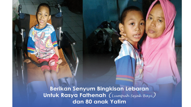 Bingkisan Lebaran Untuk Rasya (Lumpuh Sejak lahir)