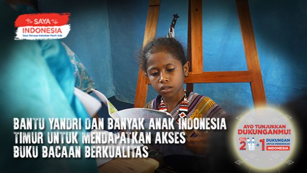 Bantu Yandri Dapatkan Akses Buku Berkualitas