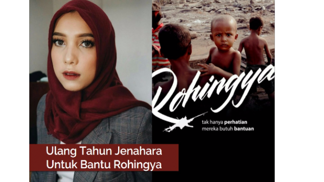 Ultah Jenahara untuk Bantu Rohingya