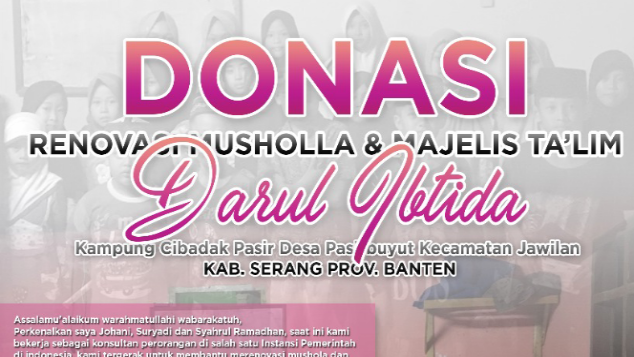 Bantuan Untuk Mushola dan Majelis Taklim
