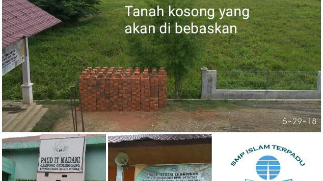 Wakaf Tunai untuk pembebasan Lahan SMPIT dan SMAIT