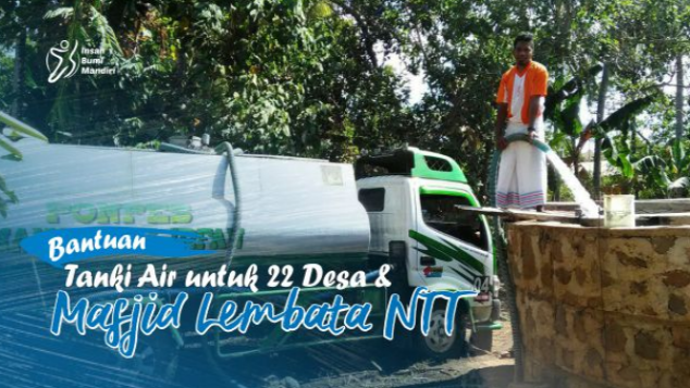 BANTUAN TANKI AIR UTK 22 DESA & MASJID LEMBATA NTT