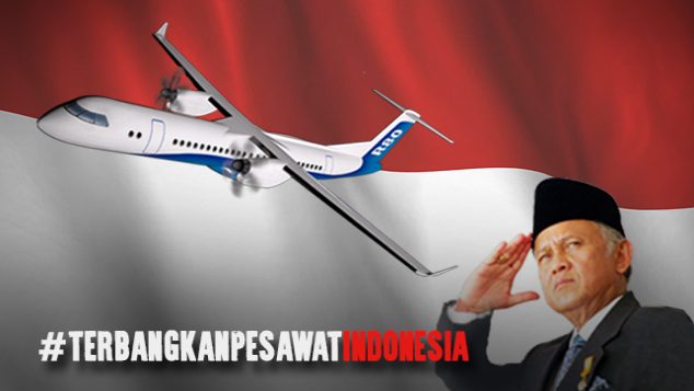 Komunitas Tangan Di Atas Dukung Pesawat R80