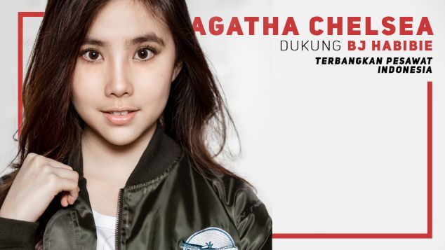 Agatha Chelsea Dukung Pesawat R80