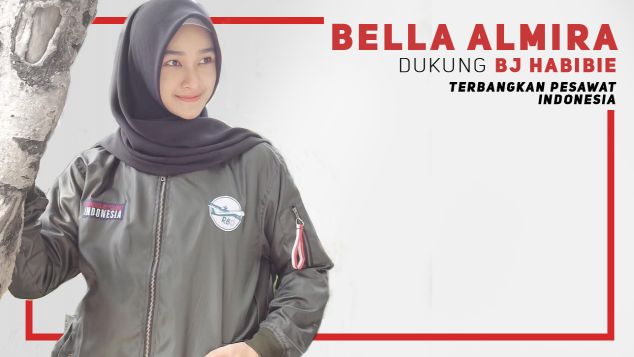 Bella Almira Dukung Pesawat R80