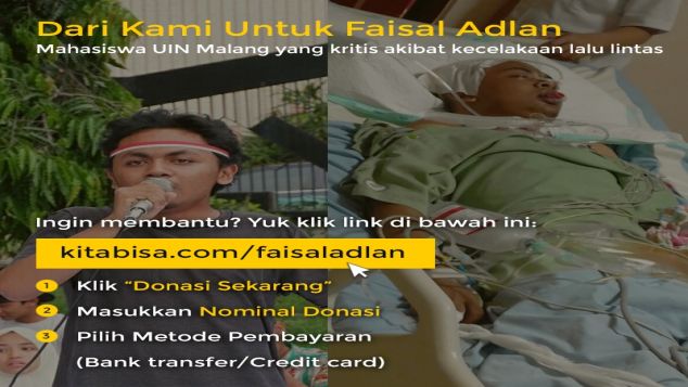 Bantu Saudara Faisal Adlan yang sedang Kritis