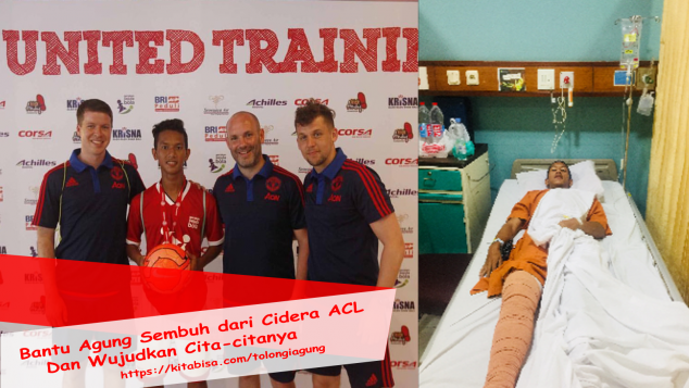 bantu agung untuk berjuang mengobati kakinya