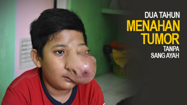 Fikram, 2th Menahan Sakitnya Tumor Tanpa Sang Ayah