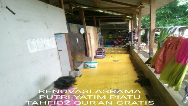 RENOVASI ASRAMA PUTRI YATIM PIATU TAHFIDZ QUR'AN