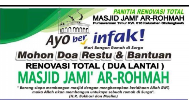 Ayo ber infak membangun rumah di surga