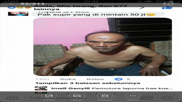 Bantu bapak supir Di penjara