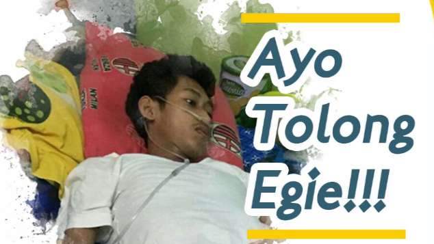 Ayo bantu Egie untuk biaya pengobatan Tumornya