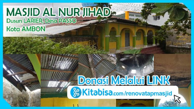Renovasi Atap Masjid Korban Kerusuhan Ambon 1999