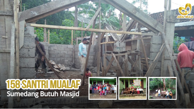 158 Santri Mualaf Sumedang Butuh Masjid
