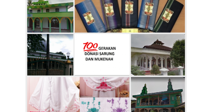 GERAKAN SERATUS DONASI SARUNG DAN MUKENAH