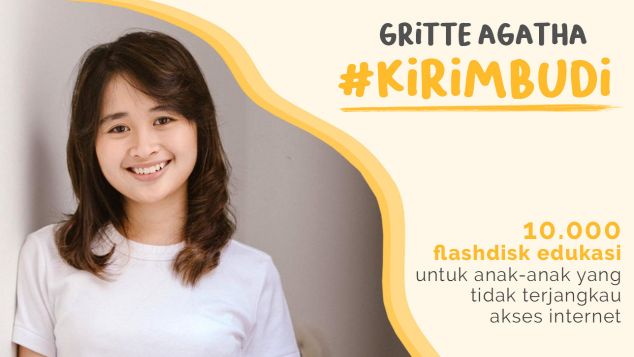 Gritte Agatha Dukung Gerakan Kirim Budi