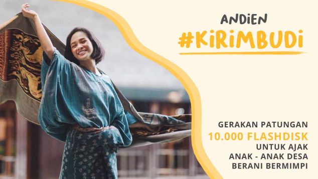 Andien Dukung Gerakan Kirim Budi