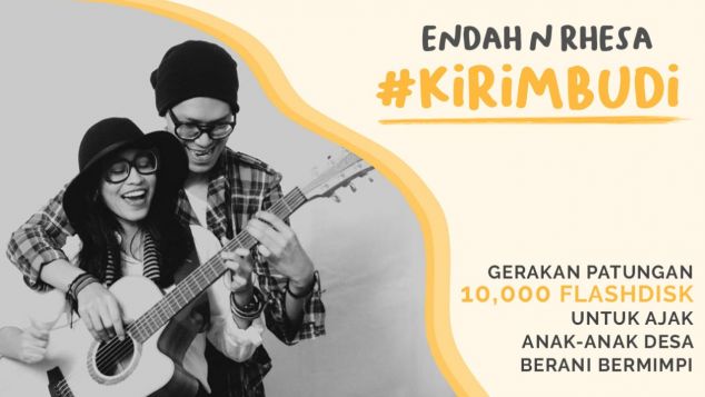 Endah N Rhesa Dukung Gerakan Kirim Budi