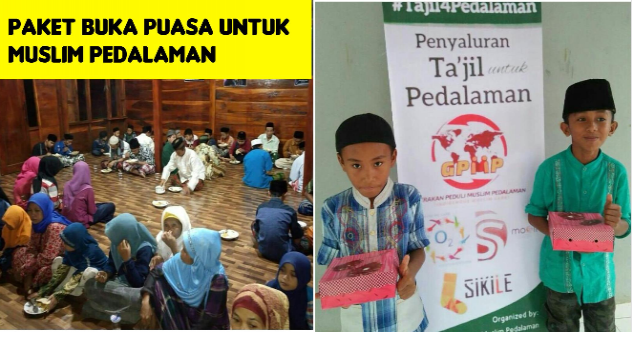 Paket Buka Puasa untuk Muslim Pedalaman