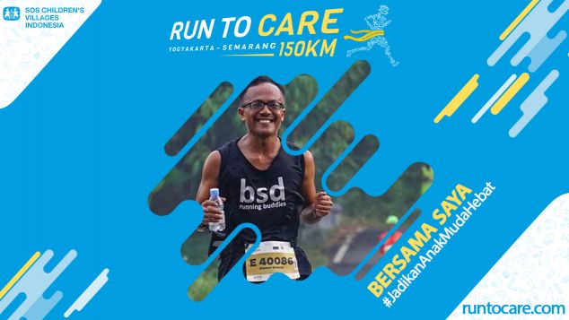 Slamet W Berlari 150 KM Demi 2.200 Anak Negeri
