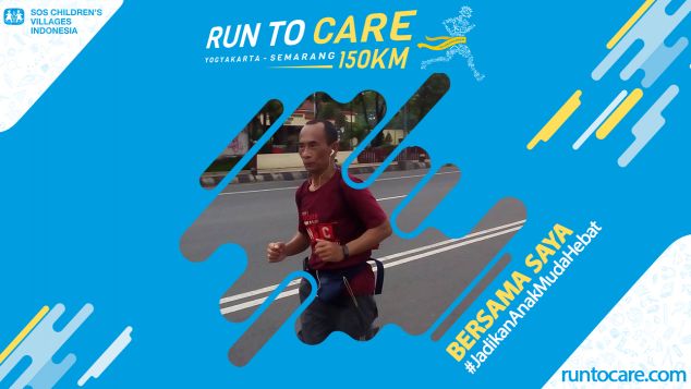 Slamet S Berlari 150 KM Demi 2.200 Anak Negeri
