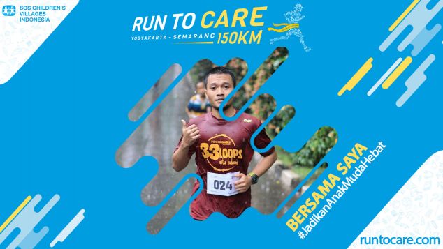 Adi Berlari 150 KM Demi 2.200 Anak Negeri