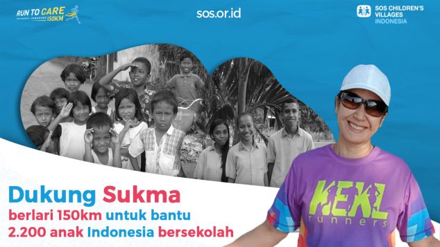 Sukma Berlari 150 KM Demi 2.200 Anak Negeri