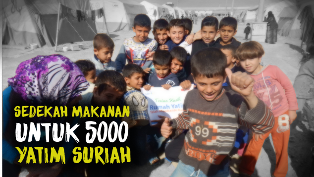 Paket Makanan Untuk 5.000 Pengungsi Yatim Suriah