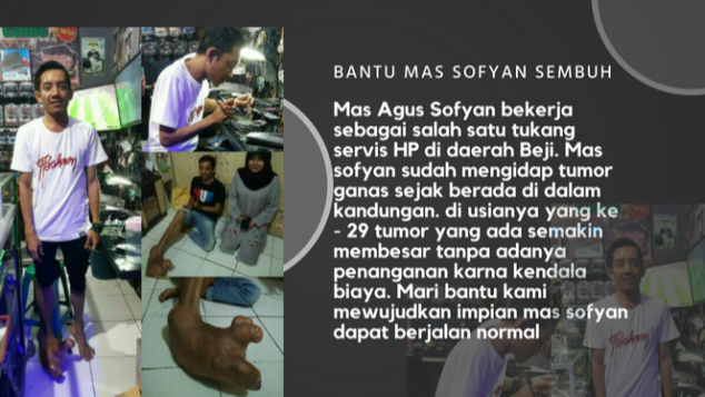 Bantu Mas Sofyan Sembuh dari Tumor Ganas