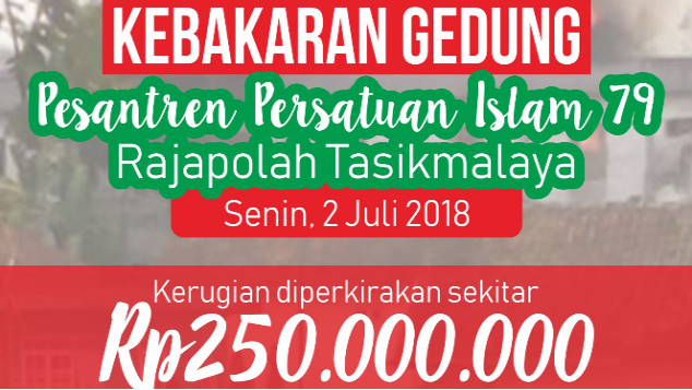 Kebakaran Pesantren PERSIS 79 Ciberkah
