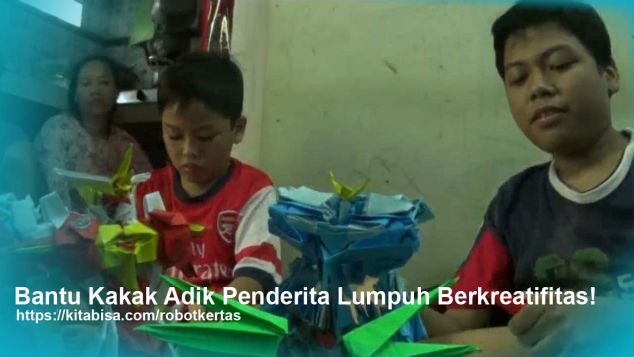 Bantu Kakak Adik Penderita Lumpuh Berkreatifitas!