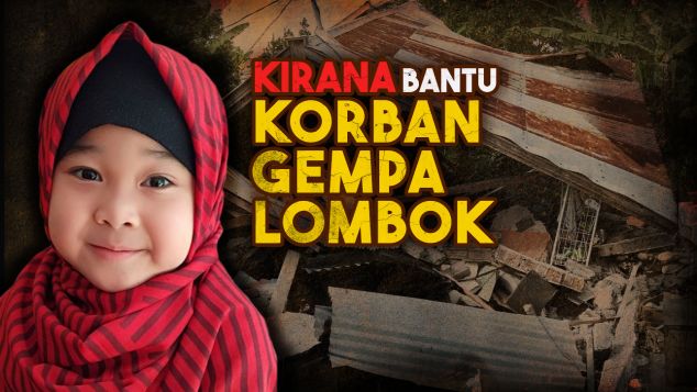 Kirana Bantu Korban Gempa Lombok