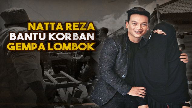 Natta dan Wardah Bangun Shelter Pengungsi Lombok