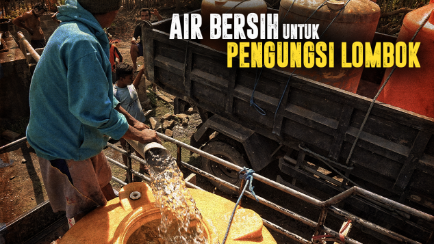 Air Bersih Untuk Korban Gempa Lombok