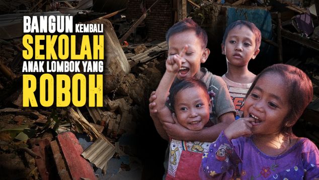 Sekolah Darurat Untuk Korban Gempa Lombok