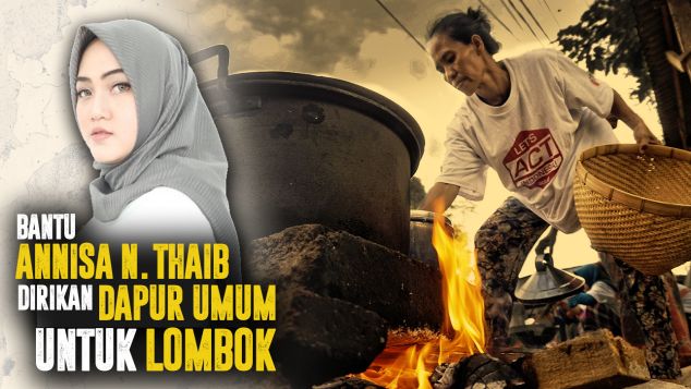 Dapur Umum Chacha Thaib Untuk Lombok