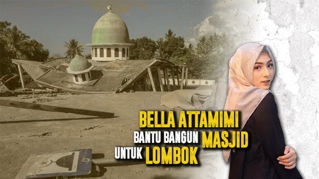 Bella Bantu Bangun Masjid Untuk Lombok