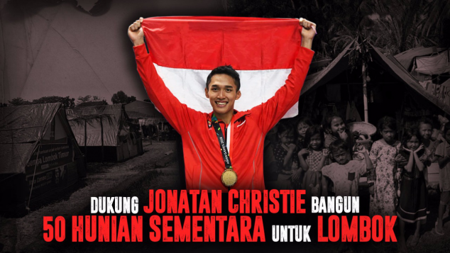 Dukung Jojo Bangun 50 Shelter Pengungsi Lombok
