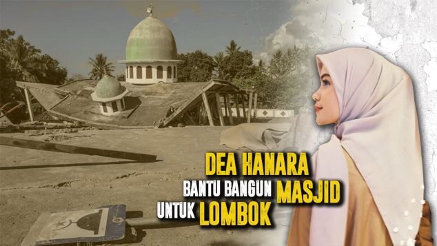 Dukung Dea Bangun Masjid Pengungsi Lombok