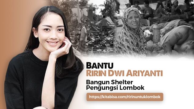 Bantu Ririn Bangun Shelter Untuk Lombok